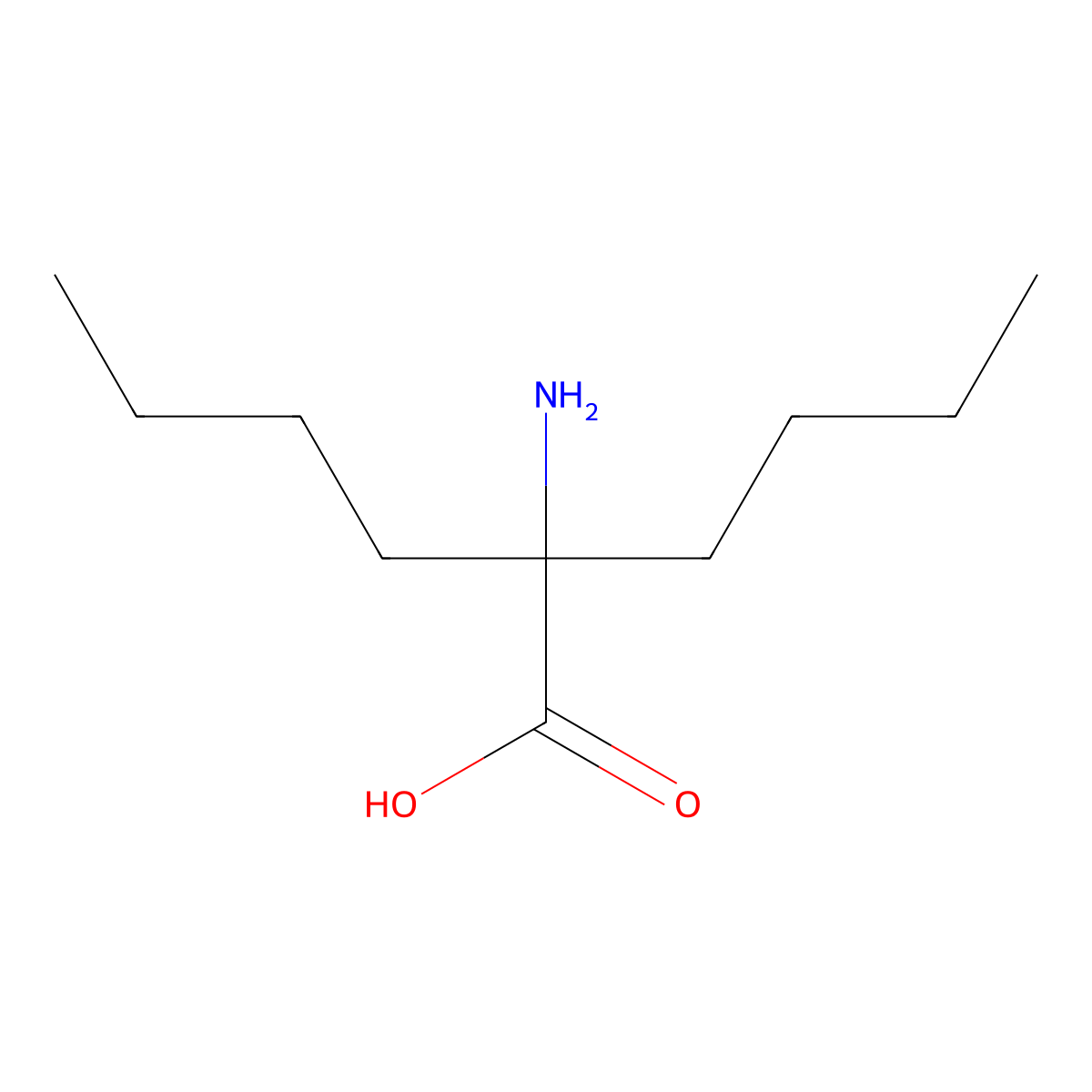 alpha,alpha-Di-n-butylglycine molecular structure, CAS 7597-66-2