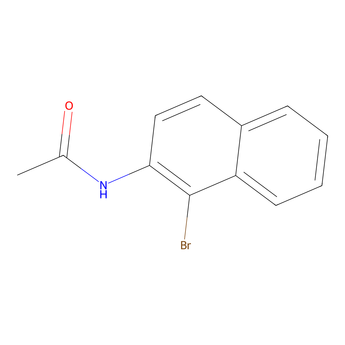 N-(1-Bromo-2-naphthyl)acetamide molecular structure, CAS 7597-73-1