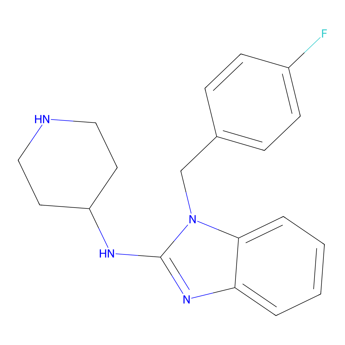 Tecastemizole molecular structure, CAS 75970-99-9