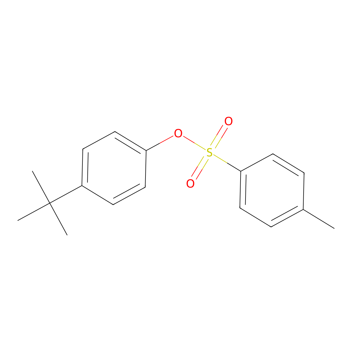 (4-Tert-butylphenyl) 4-methylbenzenesulfonate molecular structure, CAS 7598-28-9