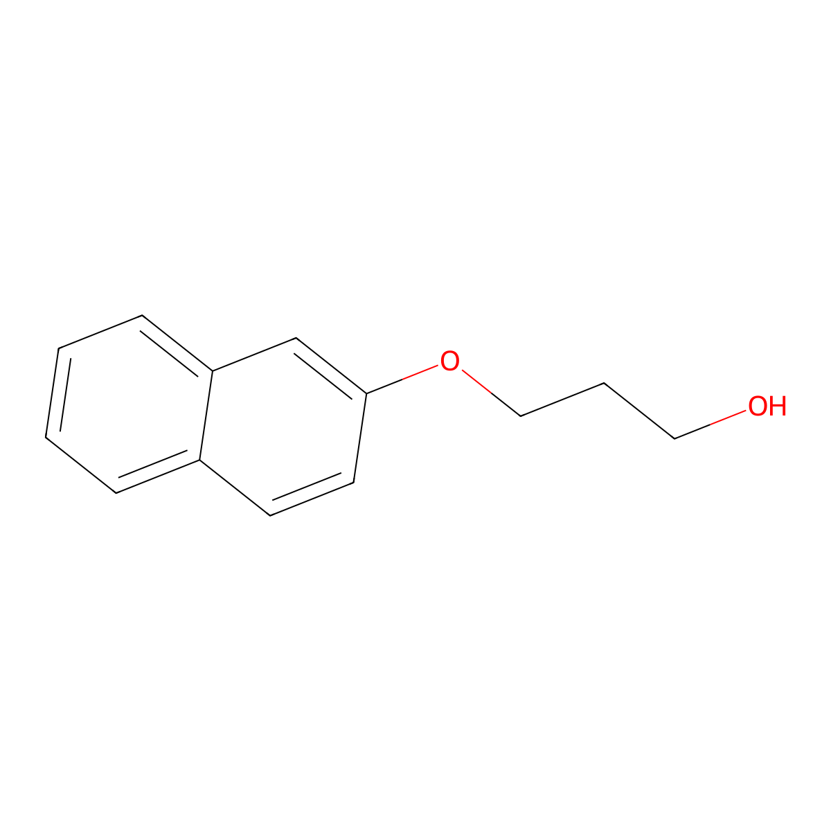 2-(3-Hydroxypropoxy)naphthalene molecular structure, CAS 7598-29-0