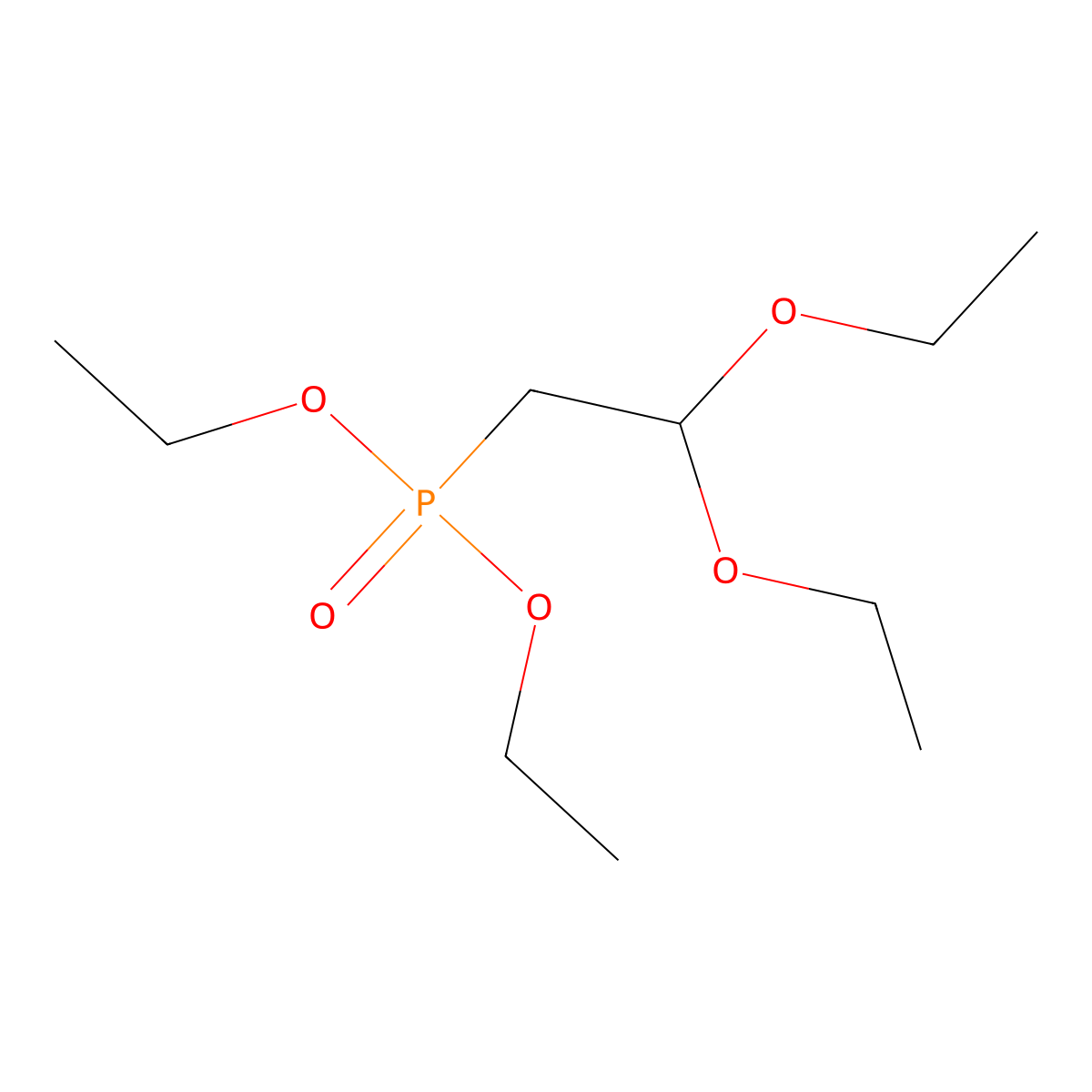 Diethyl (2,2-diethoxyethyl)phosphonate molecular structure, CAS 7598-61-0