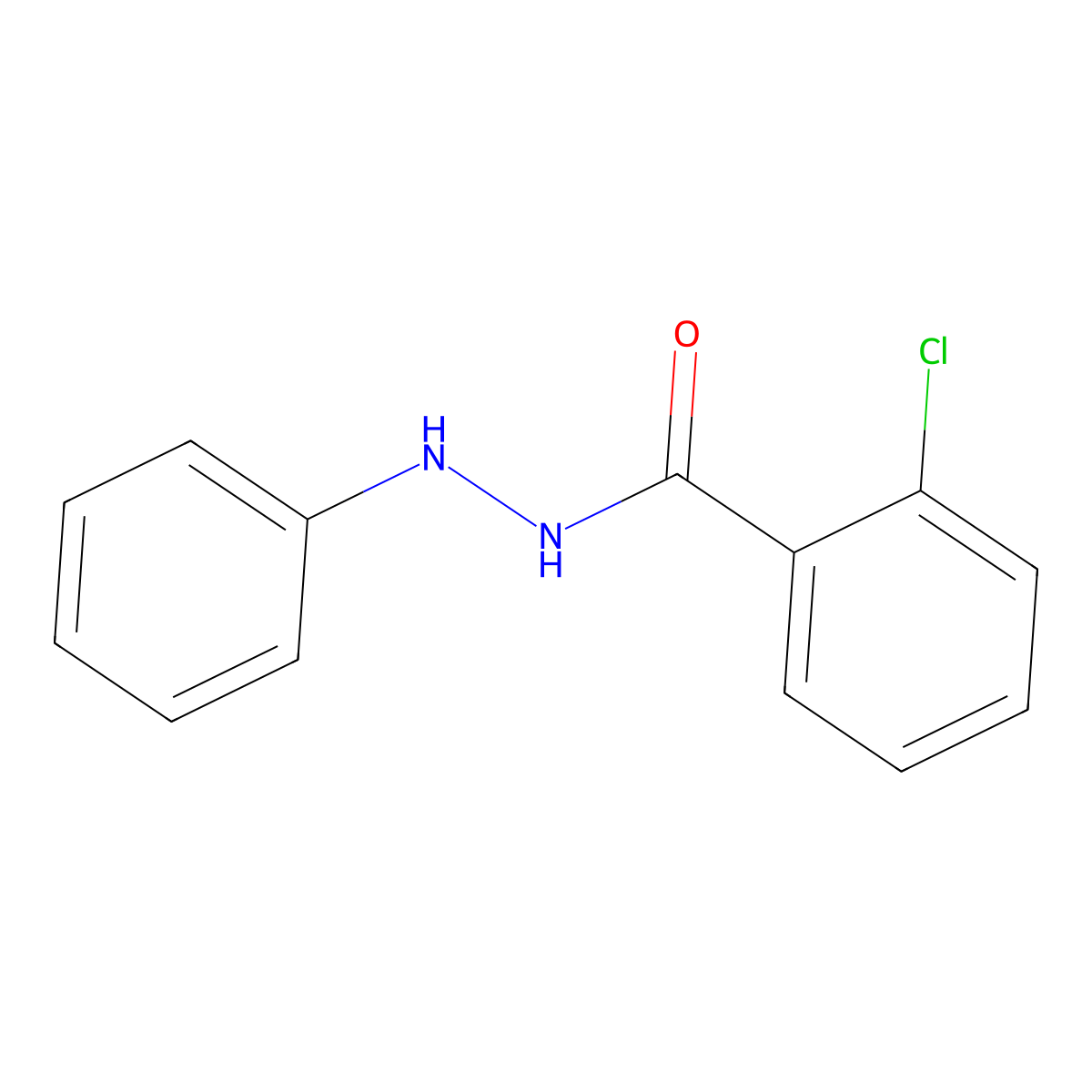 2-chloro-N'-phenylbenzohydrazide molecular structure, CAS 7598-88-1