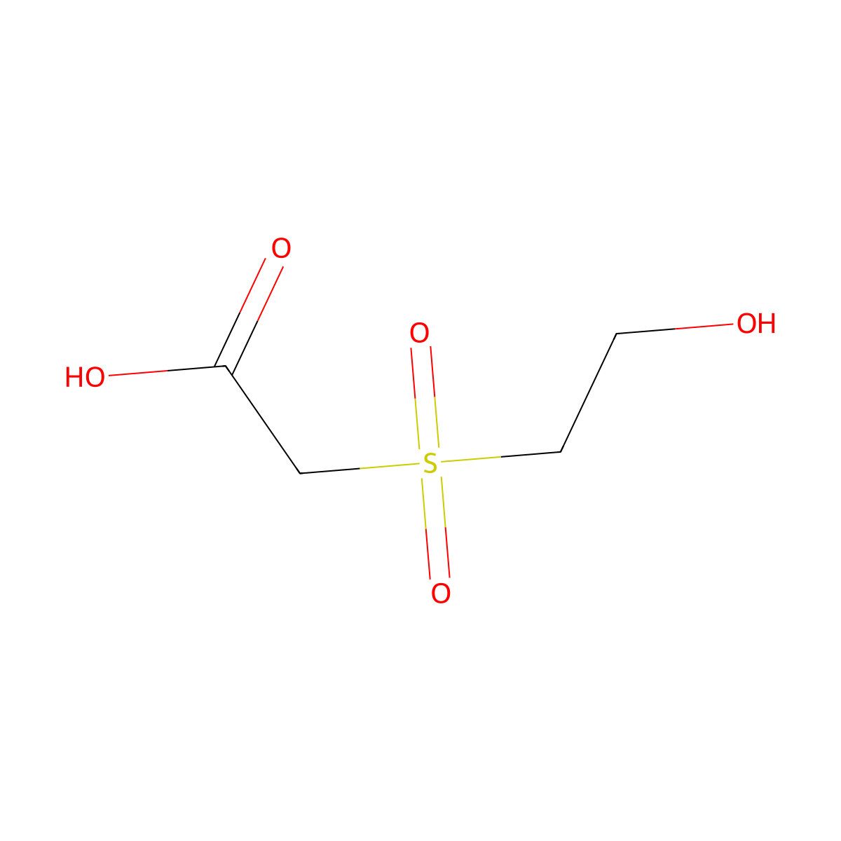 2-(2-Hydroxyethanesulfonyl)acetic acid molecular structure, CAS 75983-70-9