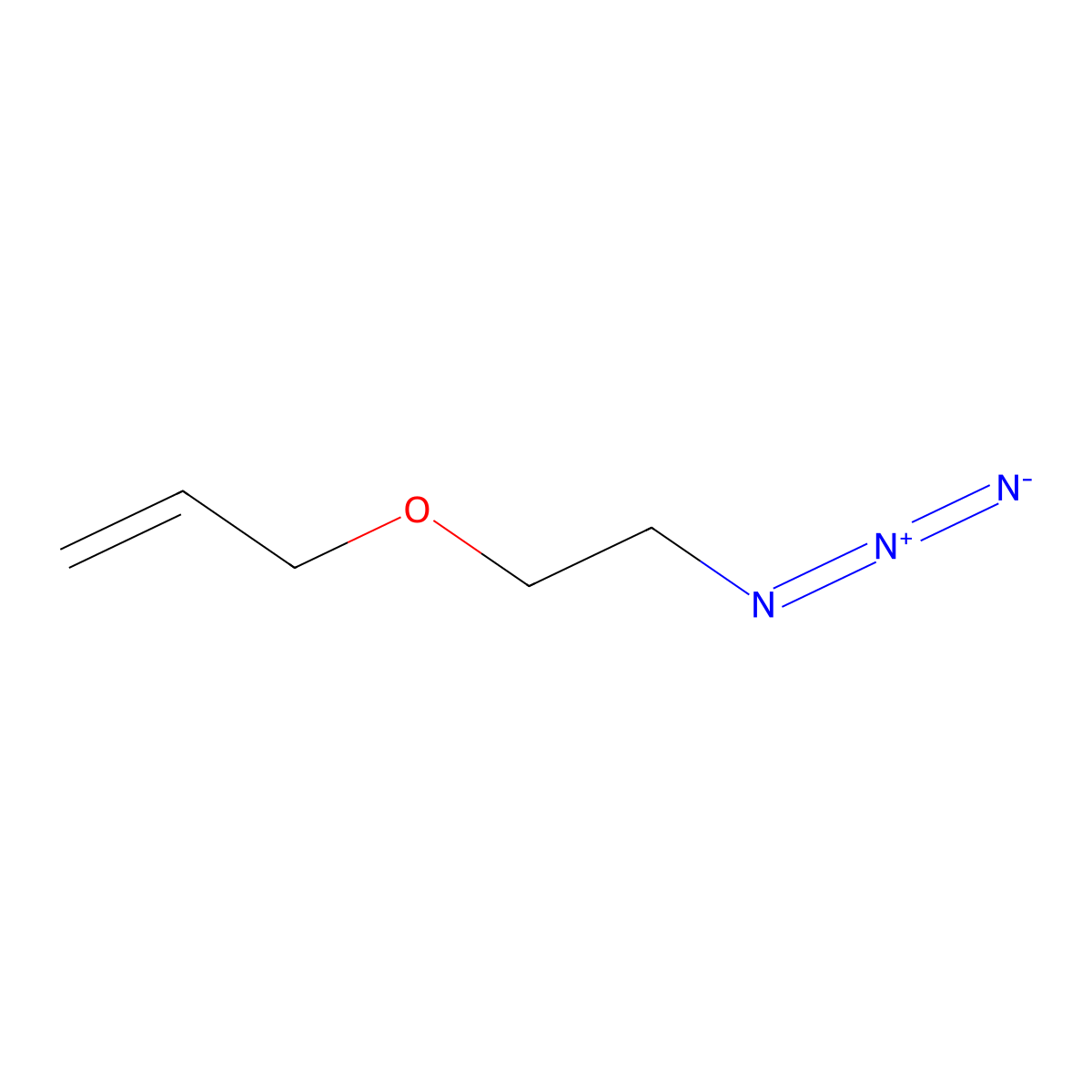 3-(2-Azidoethoxy)prop-1-ene molecular structure, CAS 75988-52-2