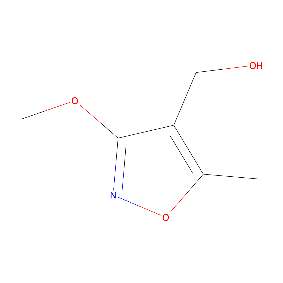 (3-Methoxy-5-methyl-isoxazol-4-yl)-methanol molecular structure, CAS 75989-21-8