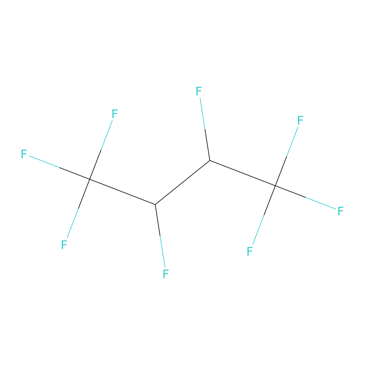 2H,3H-Perfluorobutane molecular structure, CAS 75995-72-1