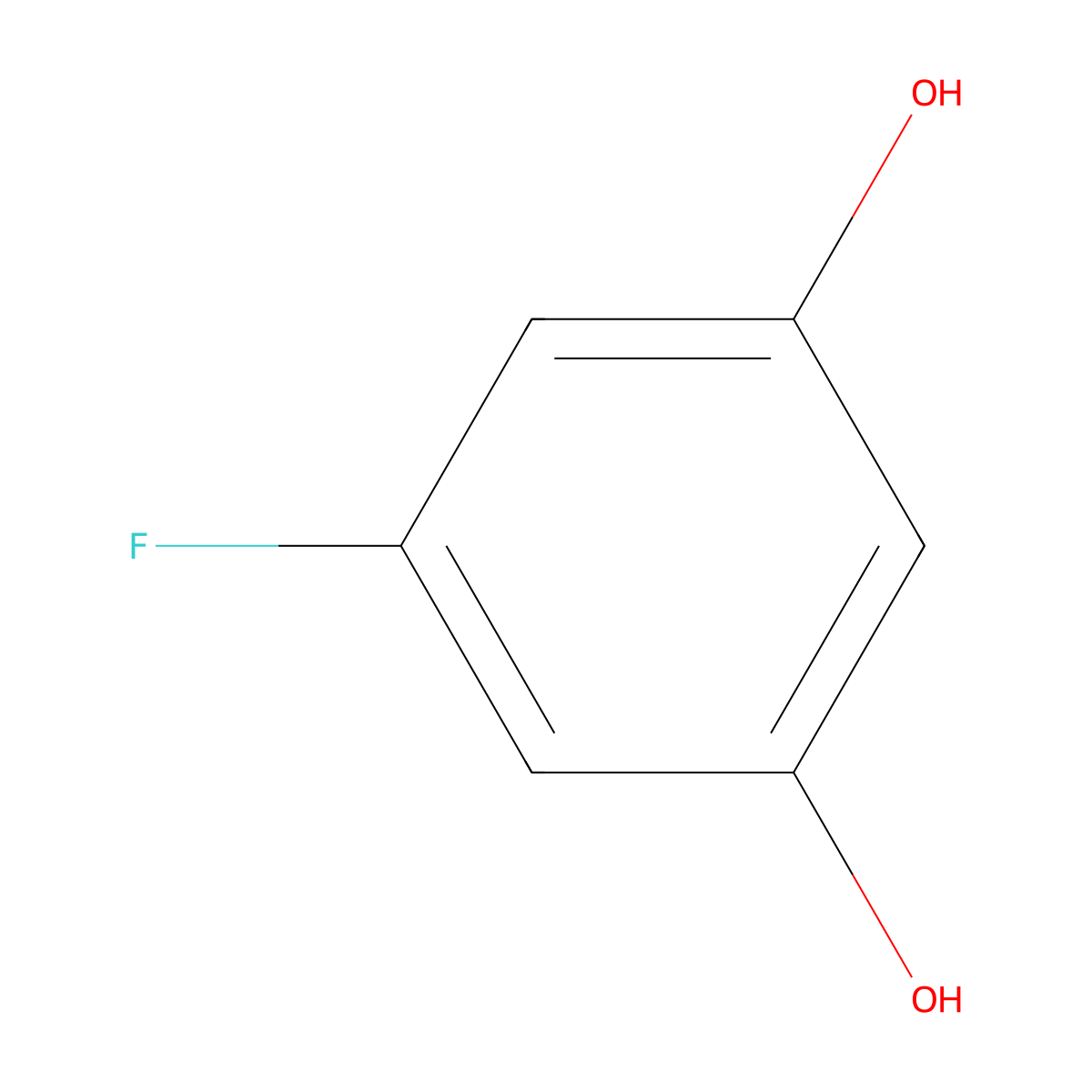 5-Fluororesorcinol molecular structure, CAS 75996-29-1