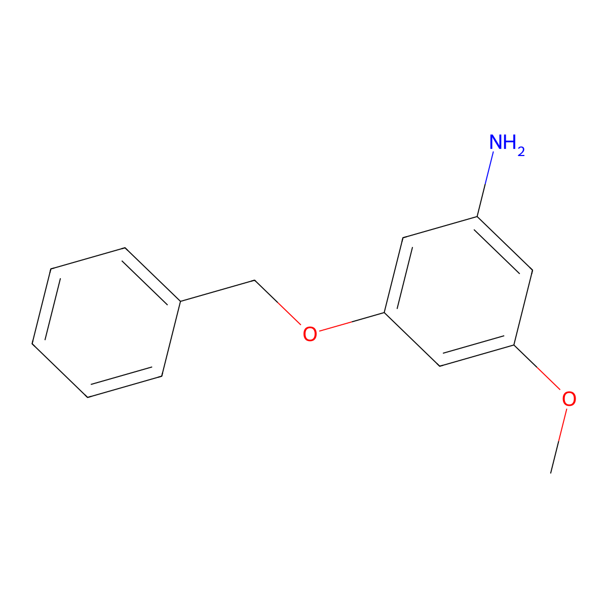 3-(Benzyloxy)-5-methoxyaniline molecular structure, CAS 75996-32-6