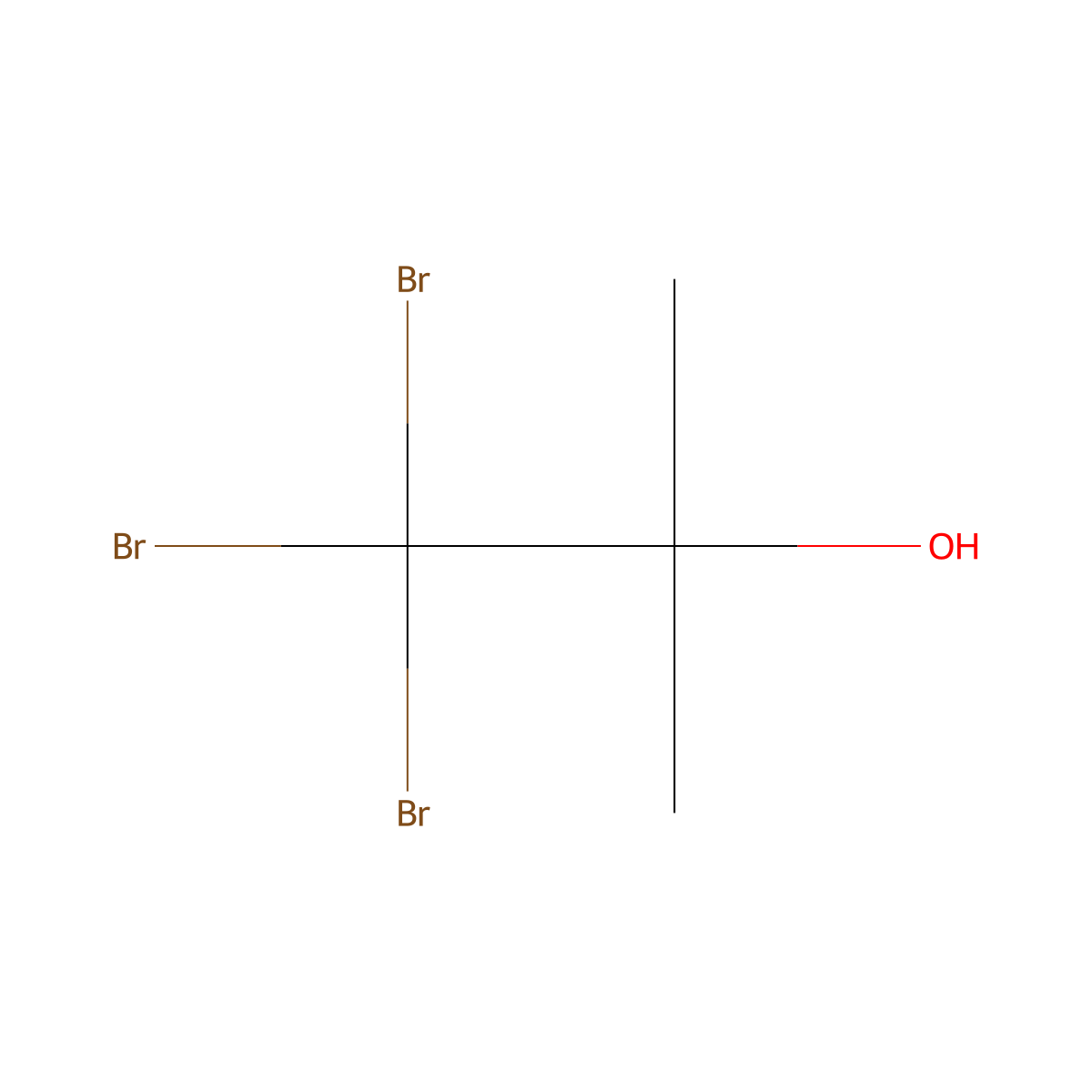 1,1,1-Tribromo-2-methyl-2-propanol molecular structure, CAS 76-08-4