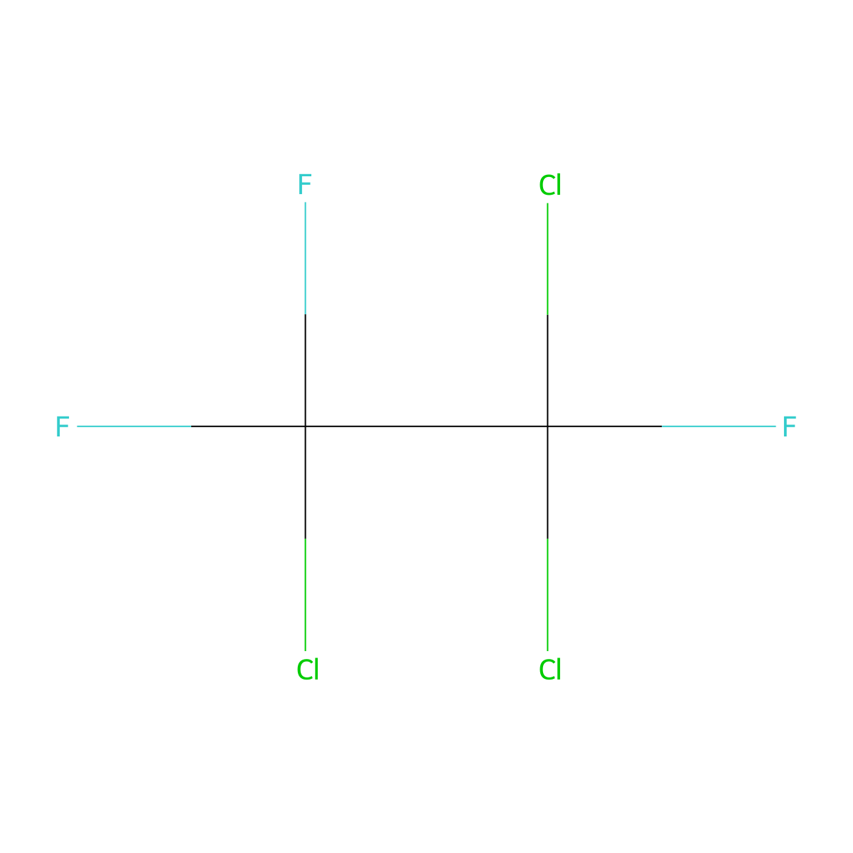 Cfc 113 molecular structure, CAS 76-13-1