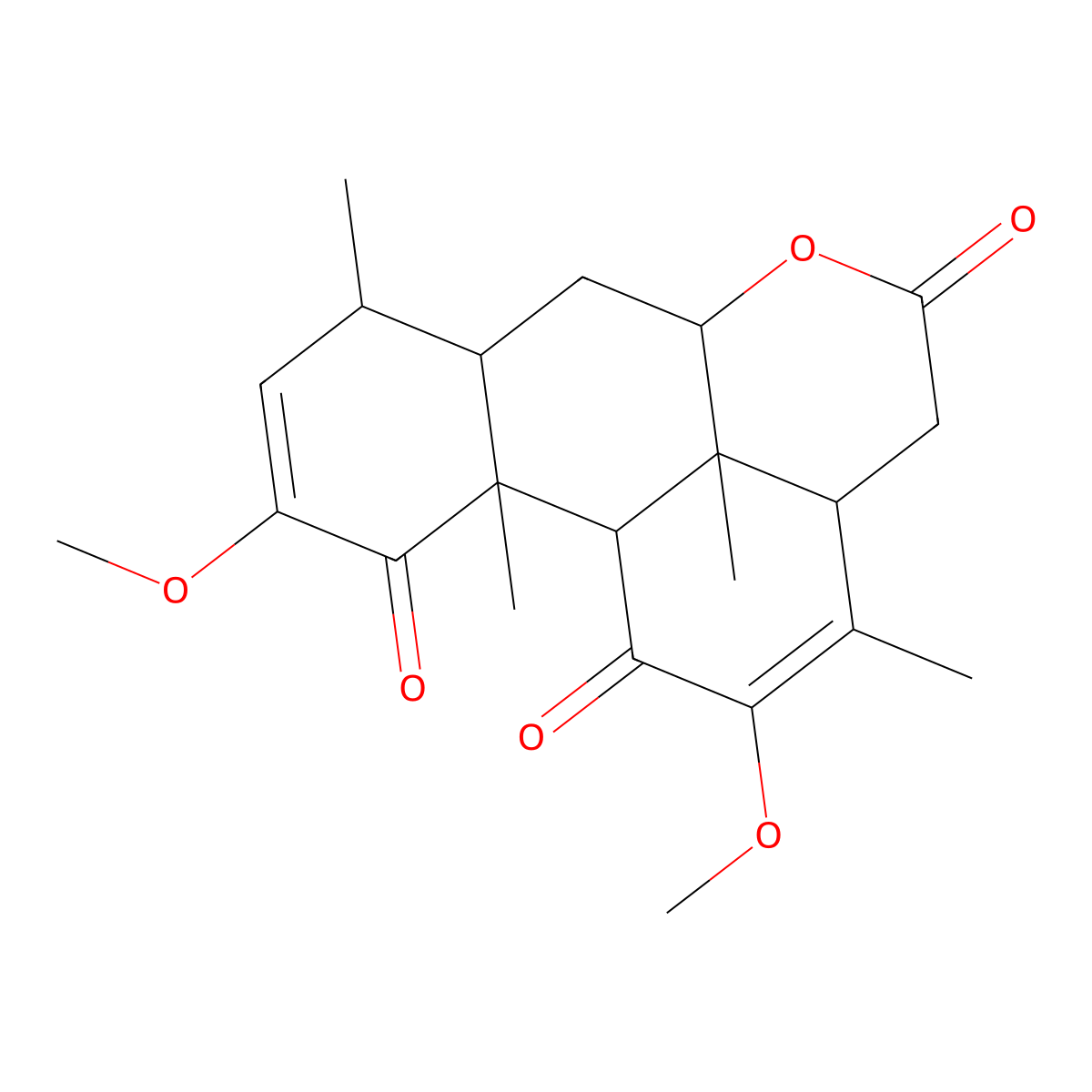 (+)-Quassin molecular structure, CAS 76-78-8