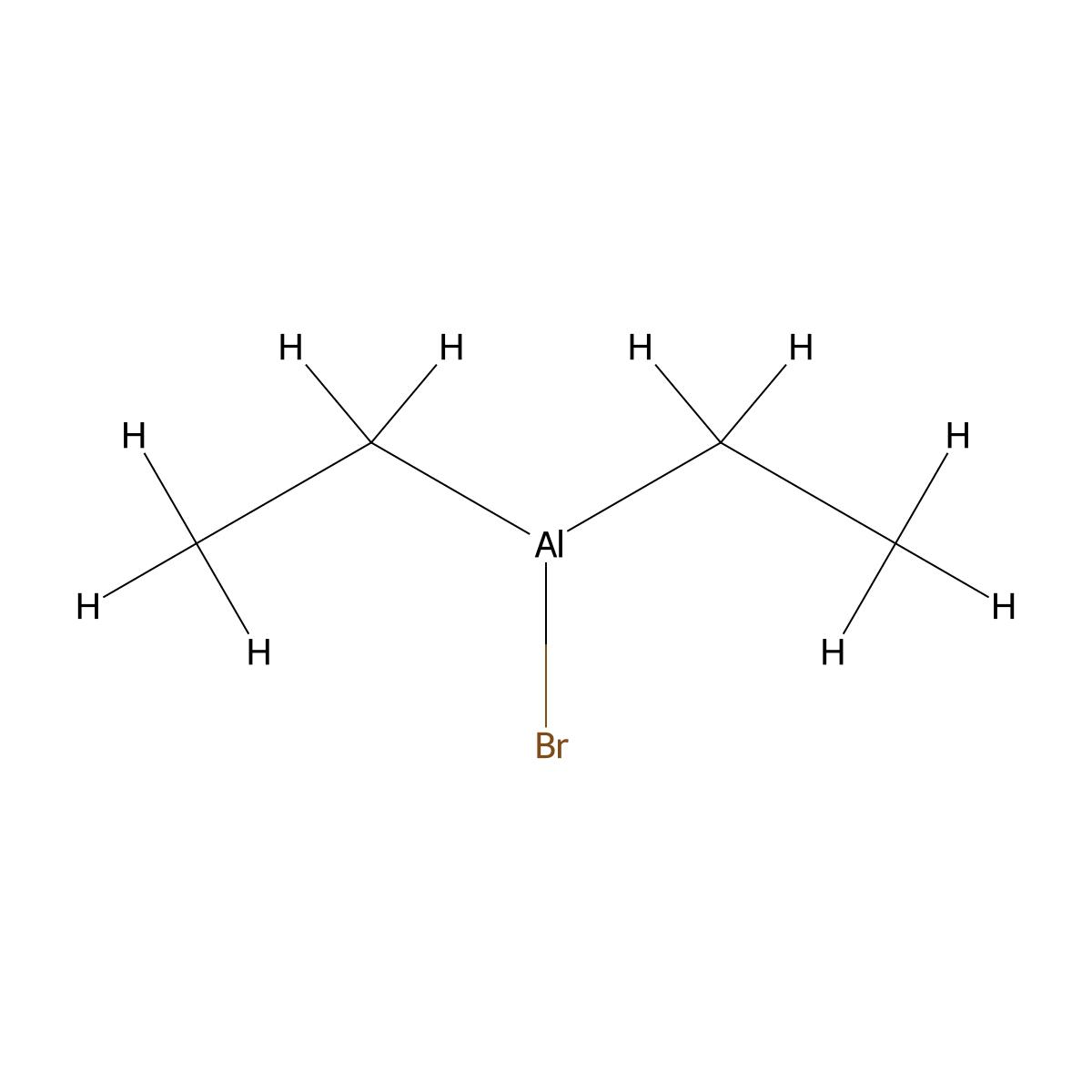 Aluminum, bromodiethyl- molecular structure, CAS 760-19-0