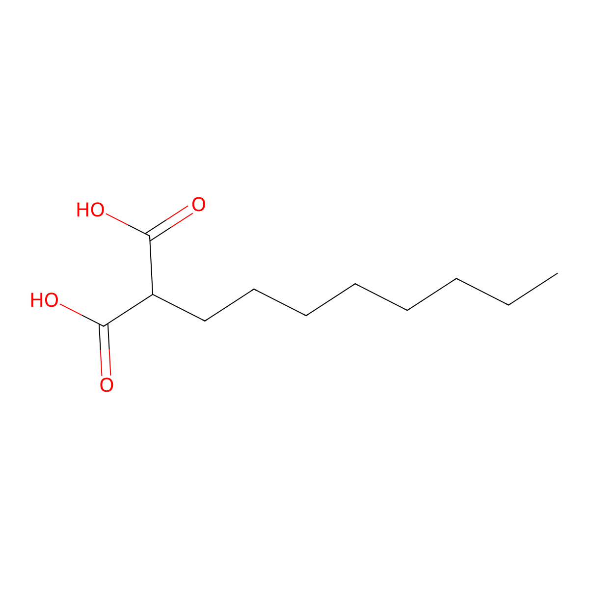 2-Octylmalonic acid molecular structure, CAS 760-55-4