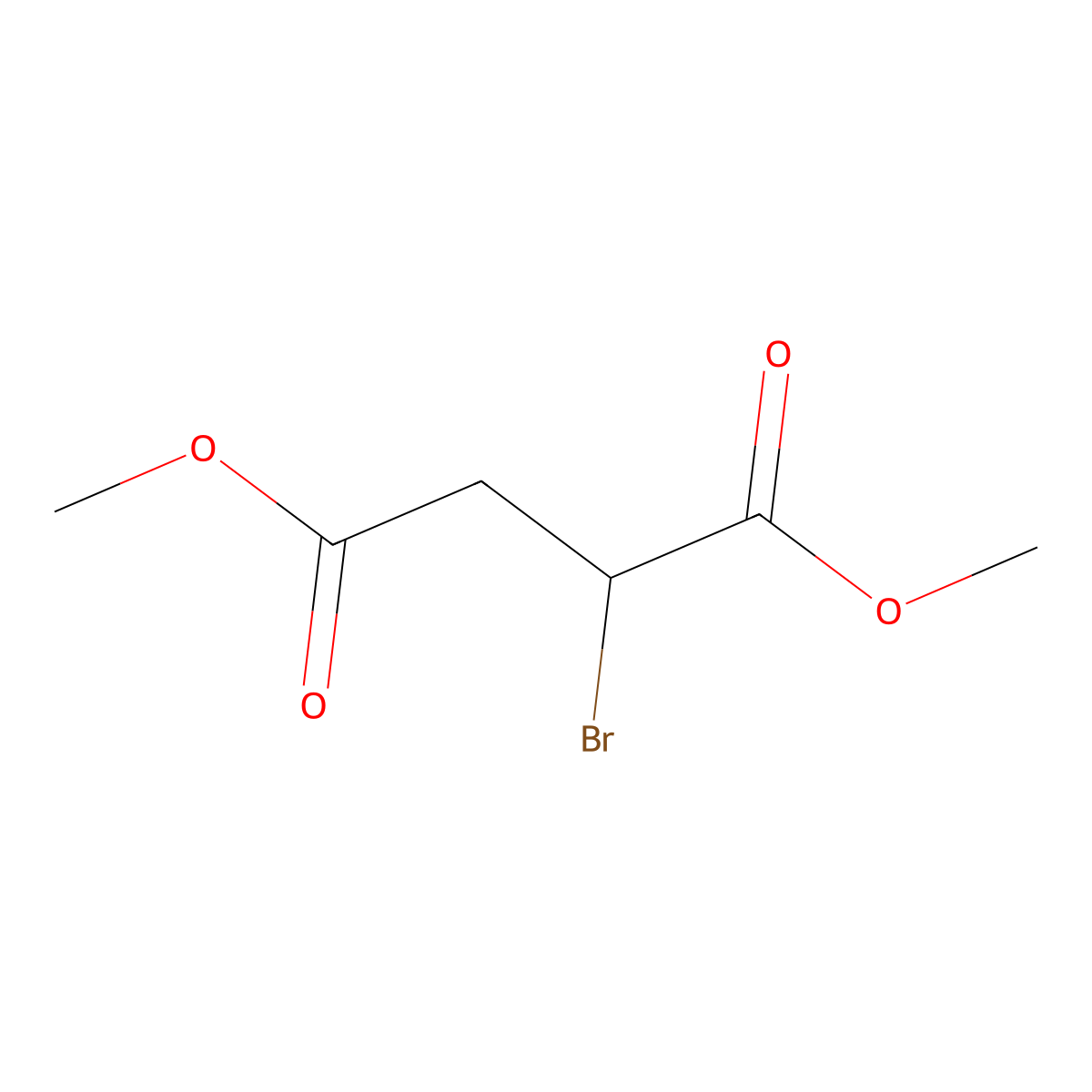 Dimethyl 2-bromosuccinate molecular structure, CAS 760-90-7