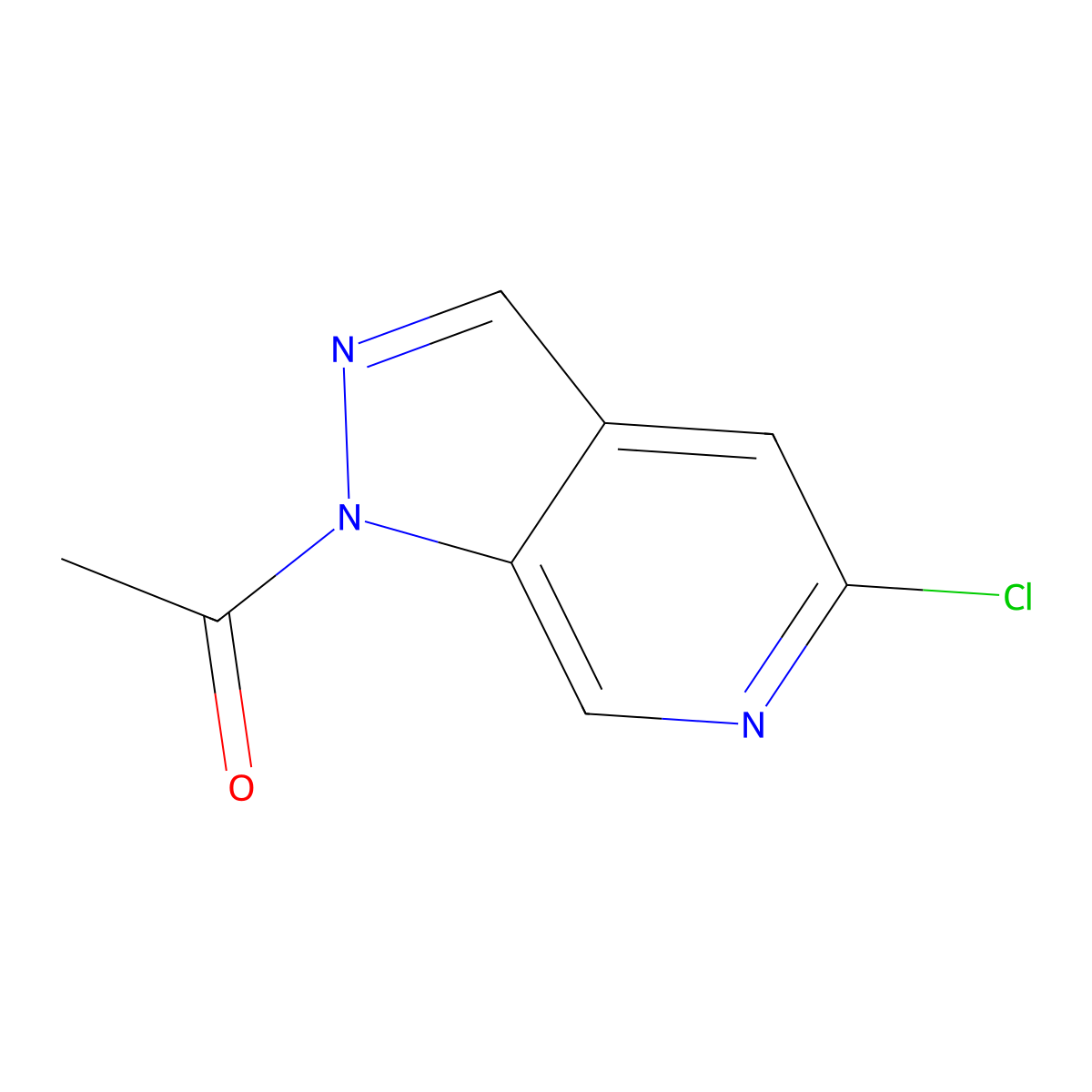 1-(5-Chloro-pyrazolo(3,4-c)pyridin-1-yl)-ethanone molecular structure, CAS 76006-04-7