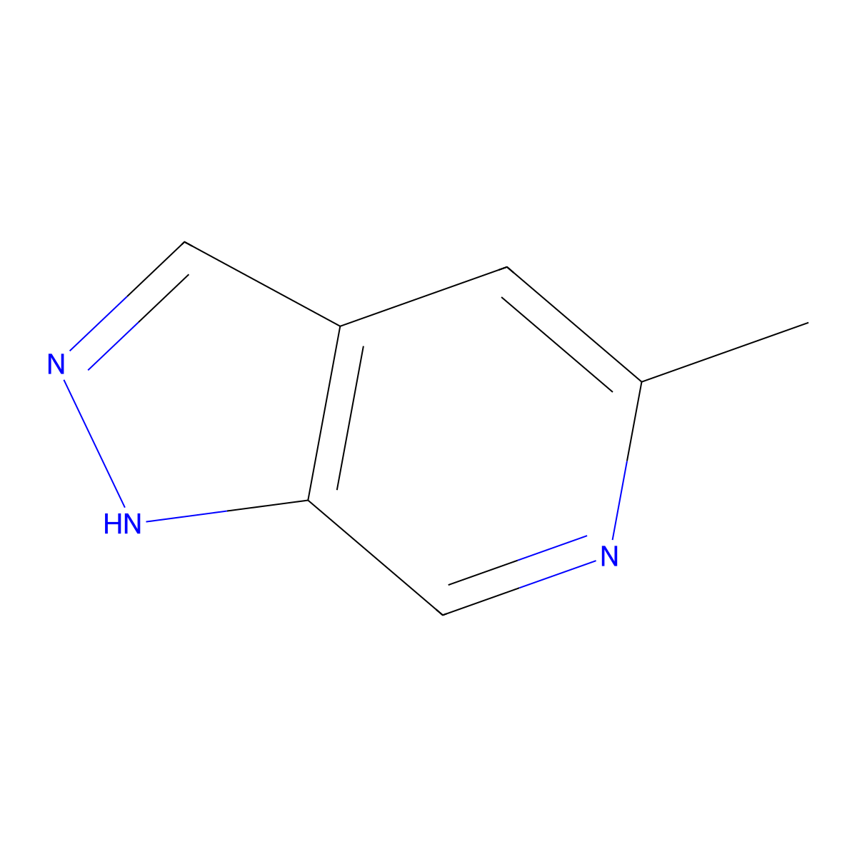 5-methyl-1H-pyrazolo[3,4-c]pyridine molecular structure, CAS 76006-06-9