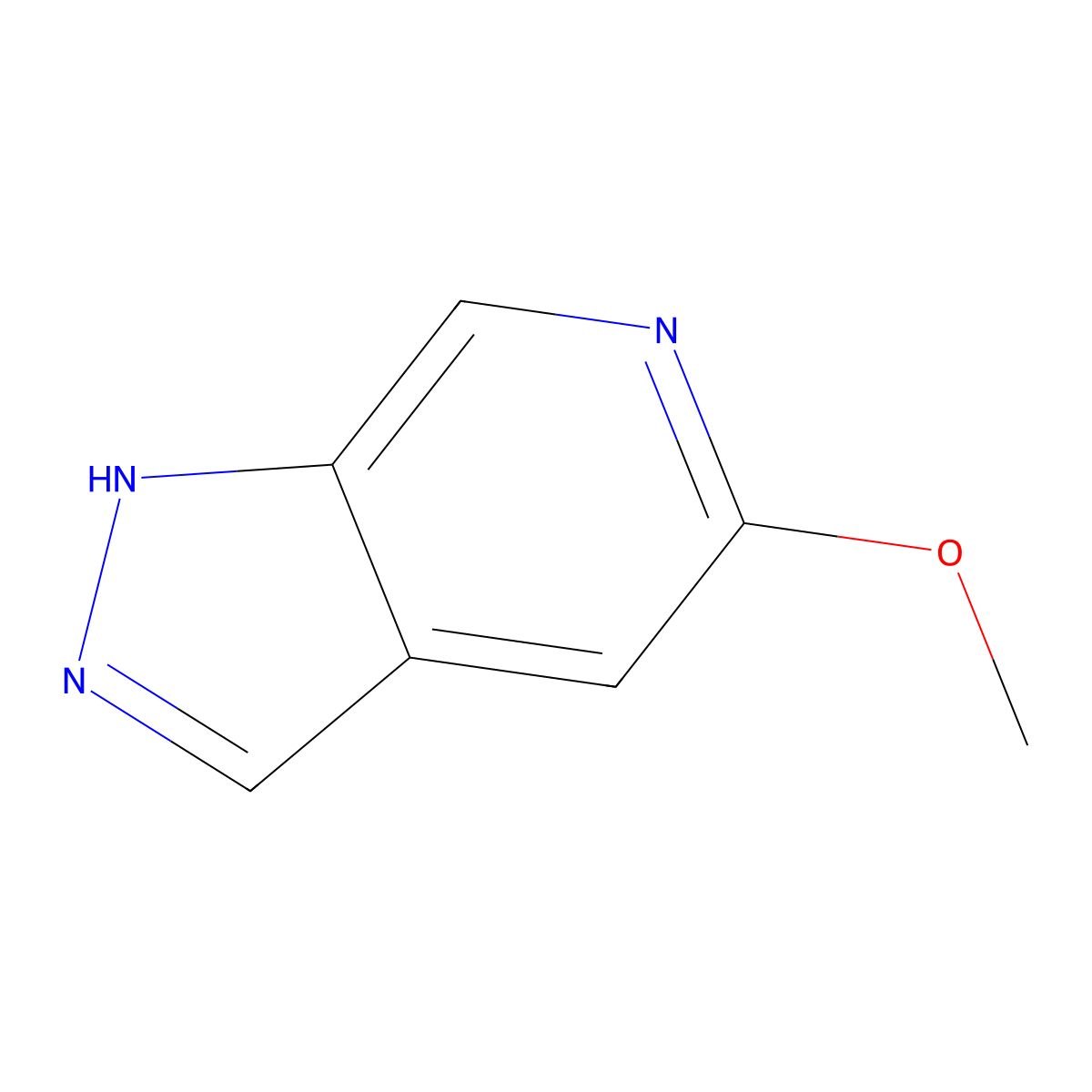 5-methoxy-1H-pyrazolo[3,4-c]pyridine molecular structure, CAS 76006-07-0
