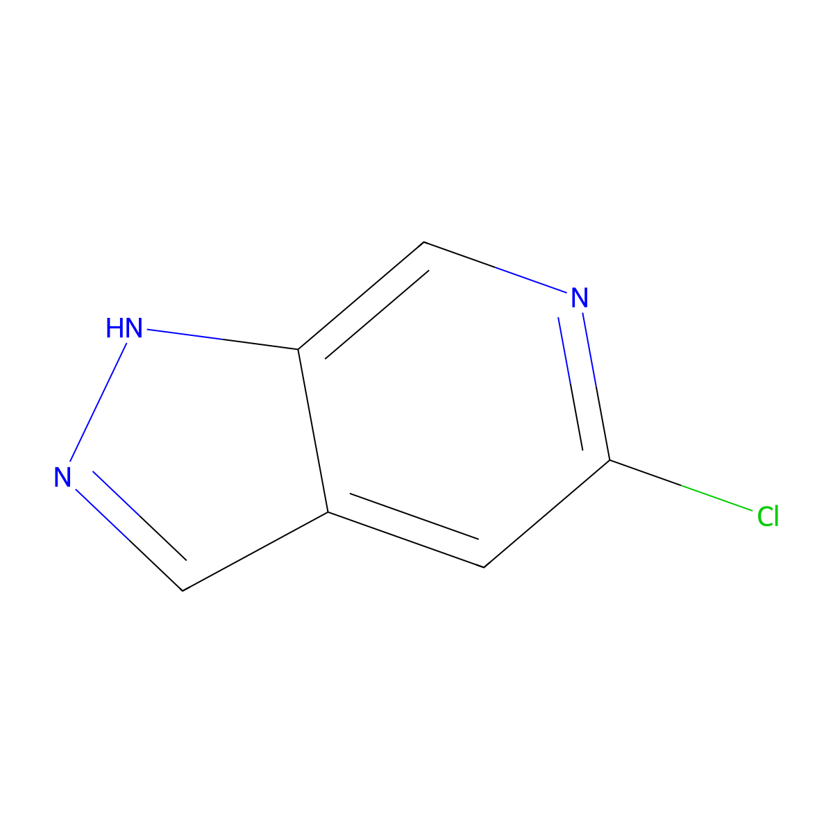 5-chloro-1H-pyrazolo(3,4-c)pyridine molecular structure, CAS 76006-08-1