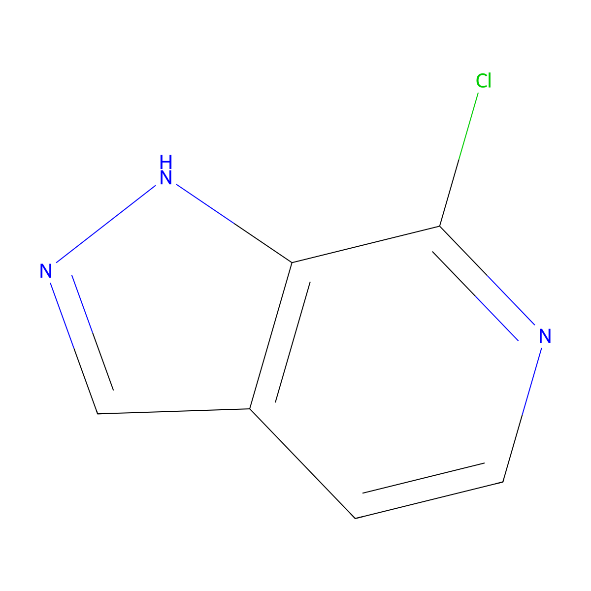 7-Chloro-1H-pyrazolo[3,4-c]pyridine molecular structure, CAS 76006-11-6