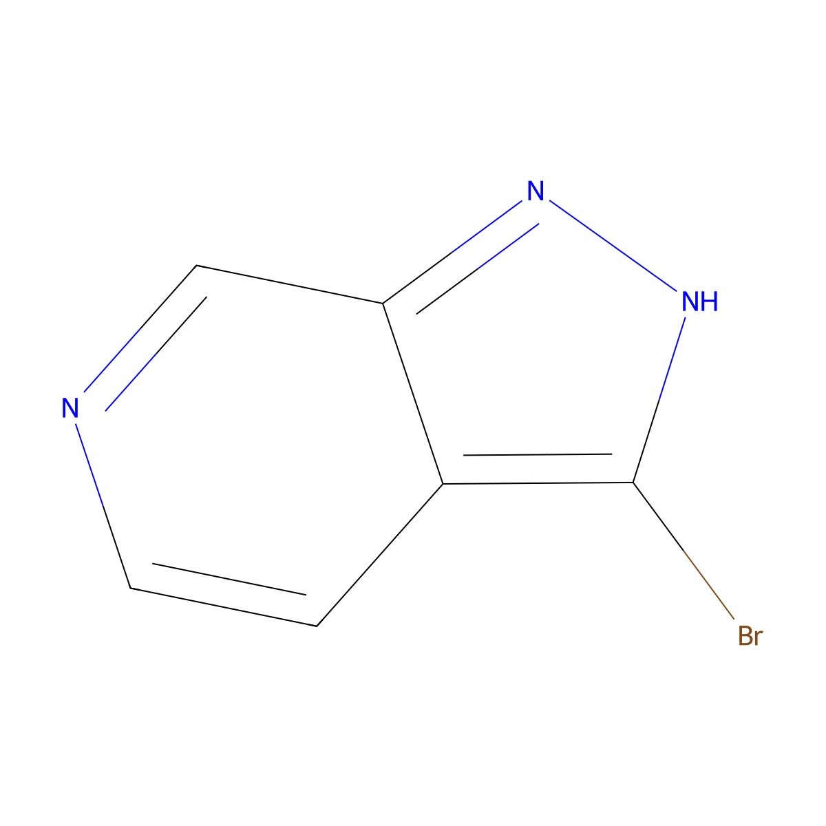 3-Bromo-1H-pyrazolo(3,4-c)pyridine molecular structure, CAS 76006-13-8