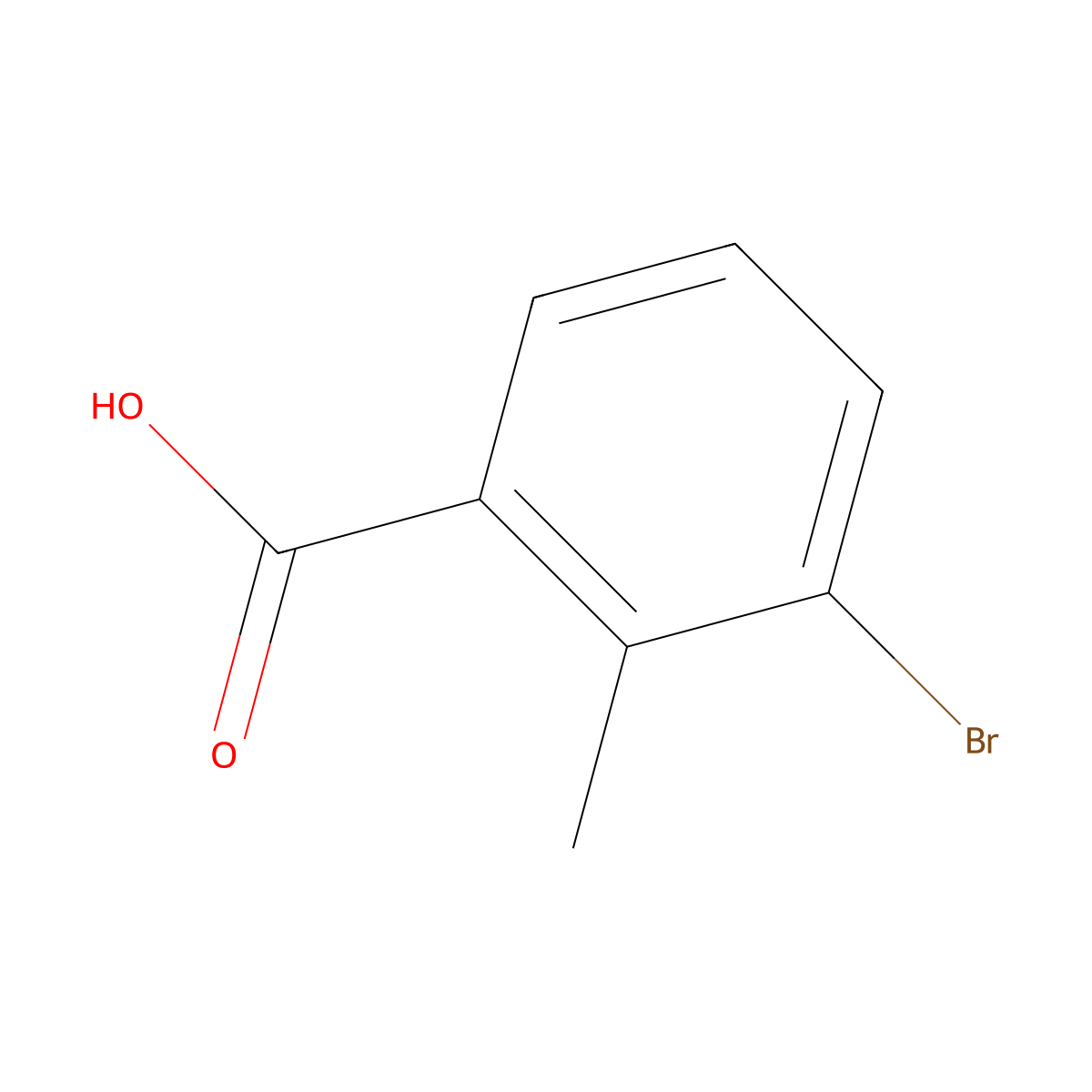 3-Bromo-2-methylbenzoic Acid molecular structure, CAS 76006-33-2