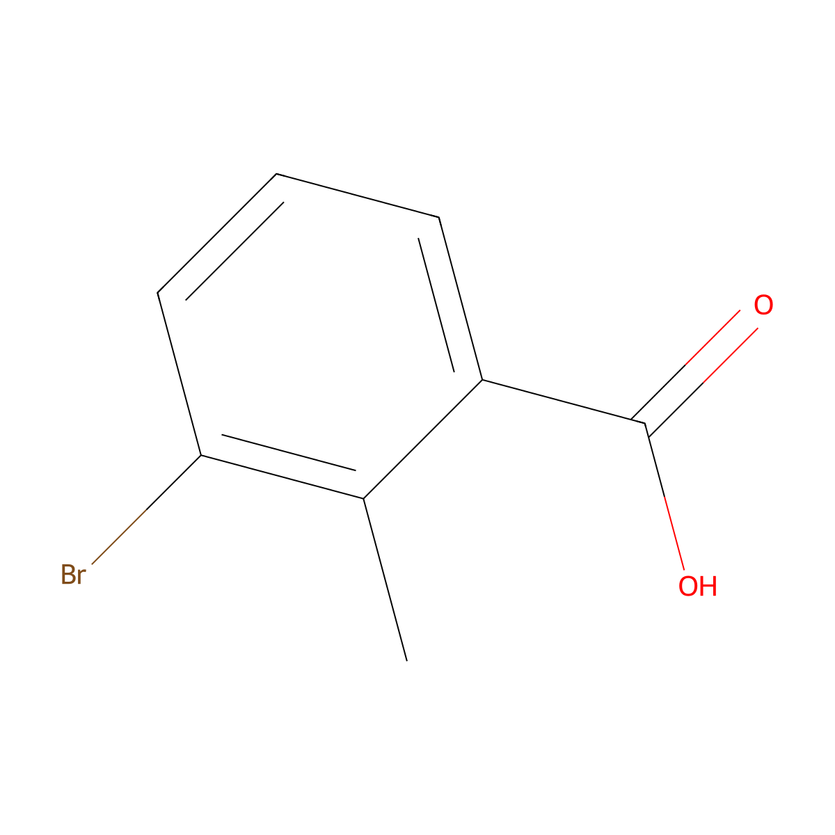 3-Bromo-2-methylbenzoic Acid molecular structure, CAS 76006-33-2