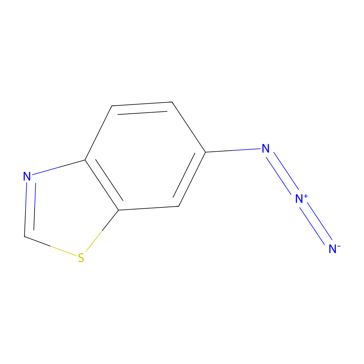 6-Azido-1,3-benzothiazole molecular structure, CAS 76006-85-4