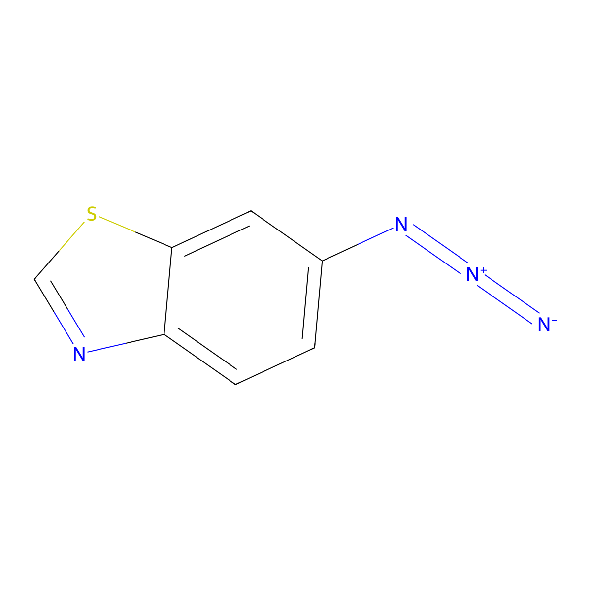 6-Azido-1,3-benzothiazole molecular structure, CAS 76006-85-4