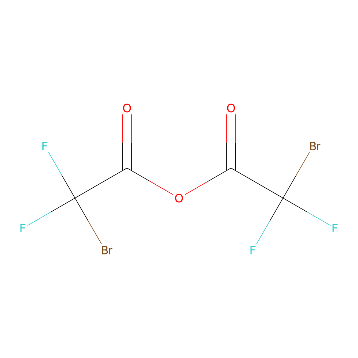 (2-Bromo-2,2-difluoro-acetyl) 2-bromo-2,2-difluoro-acetate molecular structure, CAS 7601-98-1