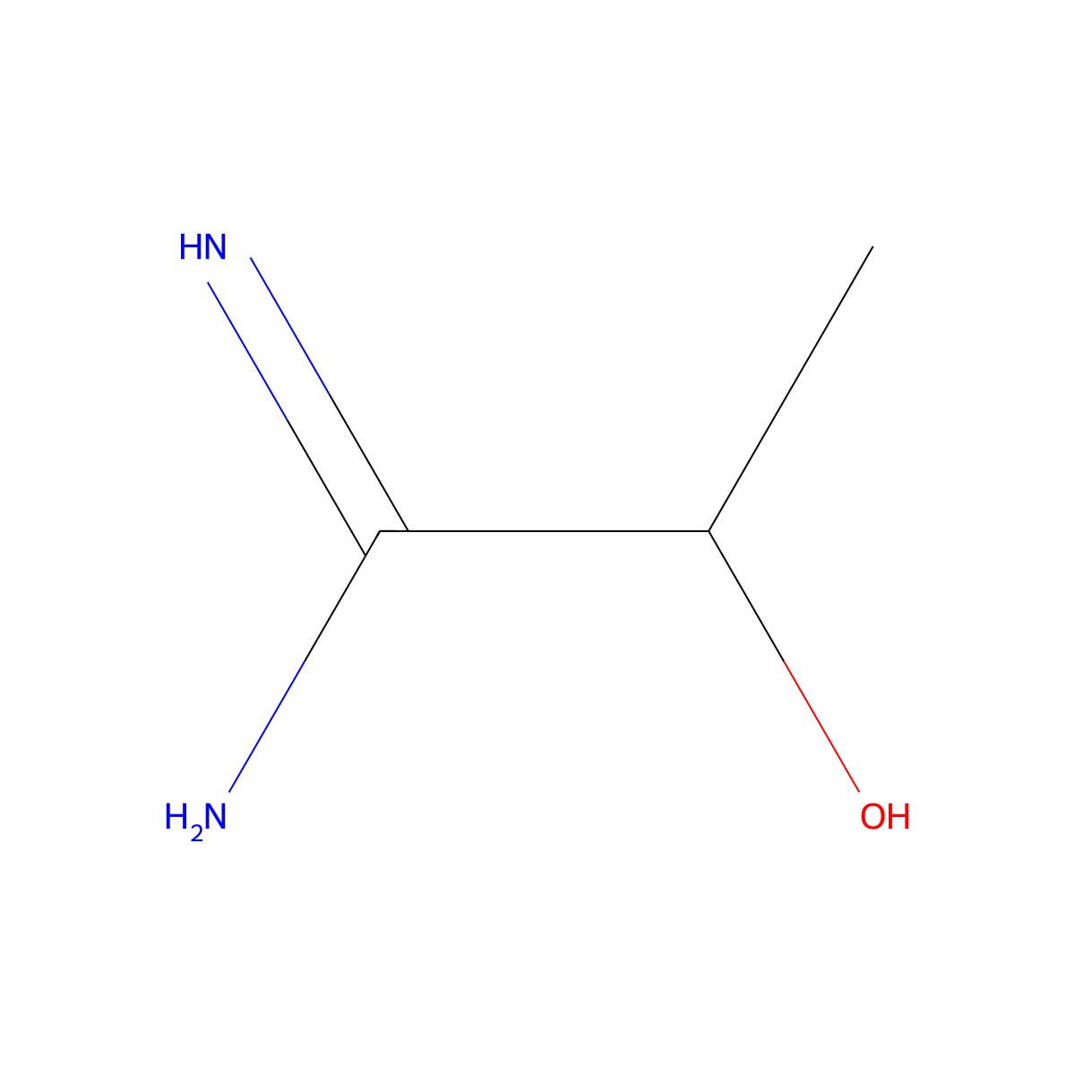 (2R)-2-hydroxypropanimidamide molecular structure, CAS 760109-40-8