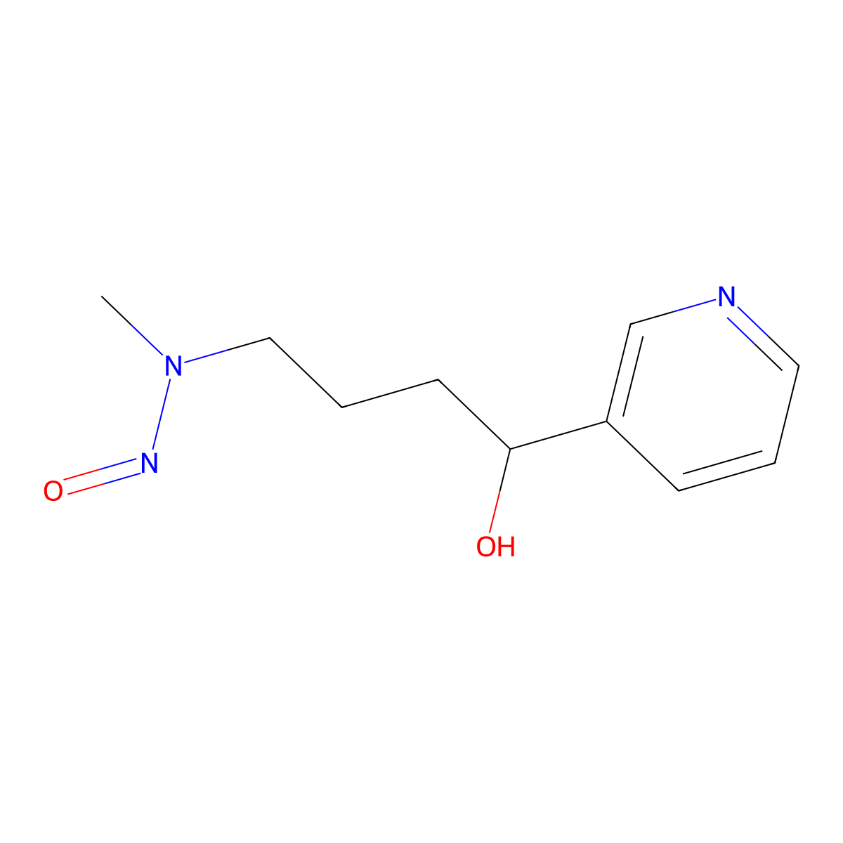 4-(Methylnitrosamino)-1-(3-Pyridyl)-1-Butanol molecular structure, CAS 76014-81-8