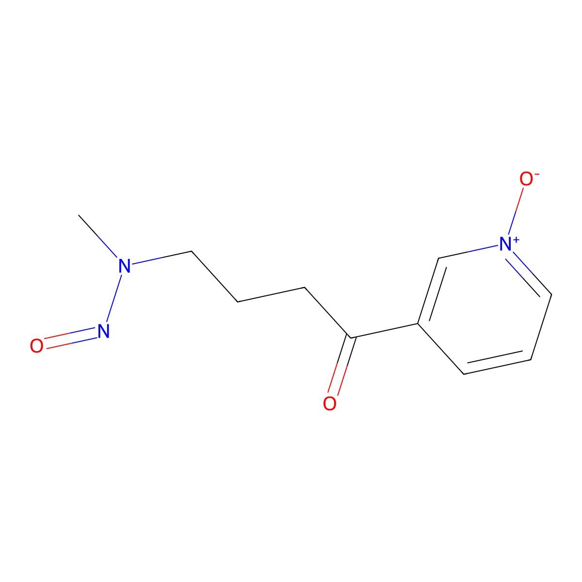 4-(Methylnitrosamino)-1-(3-pyridyl-N-oxide)-1-butanone molecular structure, CAS 76014-82-9