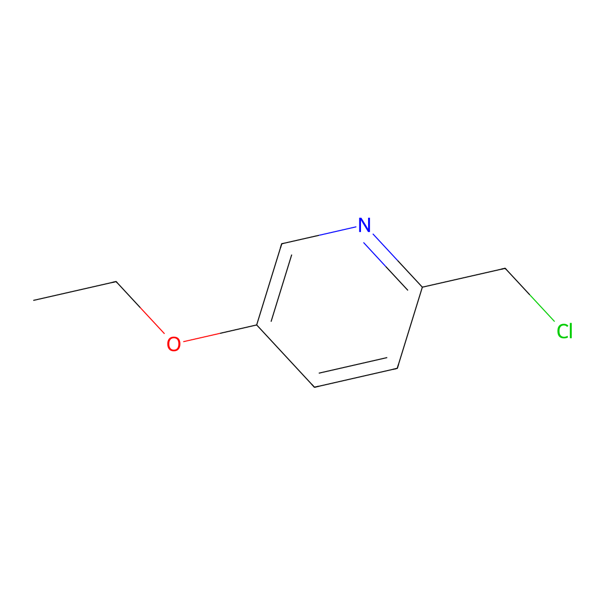 2-(Chloromethyl)-5-ethoxypyridine molecular structure, CAS 760141-24-0