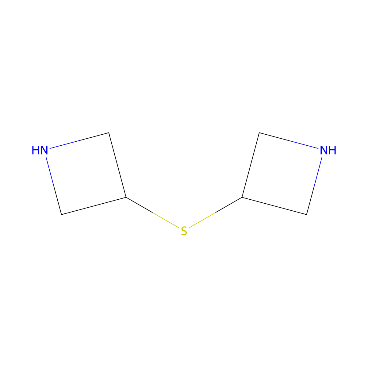 3-(Azetidin-3-ylsulfanyl)azetidine molecular structure, CAS 760155-46-2