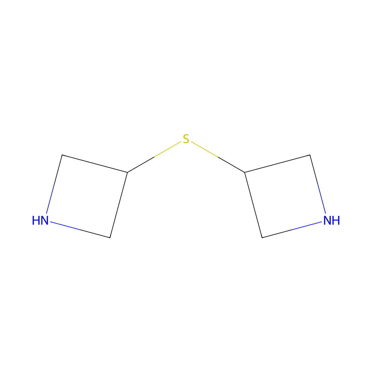 3-(Azetidin-3-ylsulfanyl)azetidine molecular structure, CAS 760155-46-2