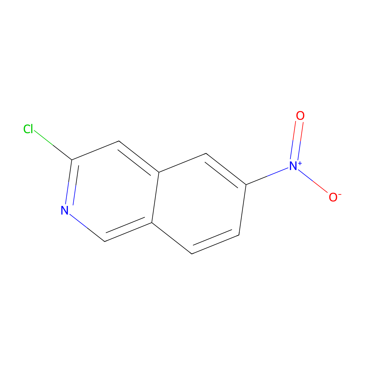 3-Chloro-6-nitroisoquinoline molecular structure, CAS 760179-81-5