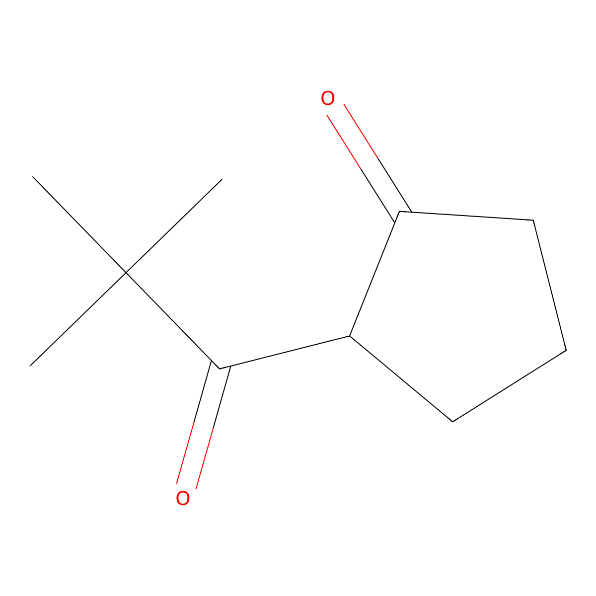 2-(2,2-Dimethylpropanoyl)cyclopentan-1-one molecular structure, CAS 760189-08-0