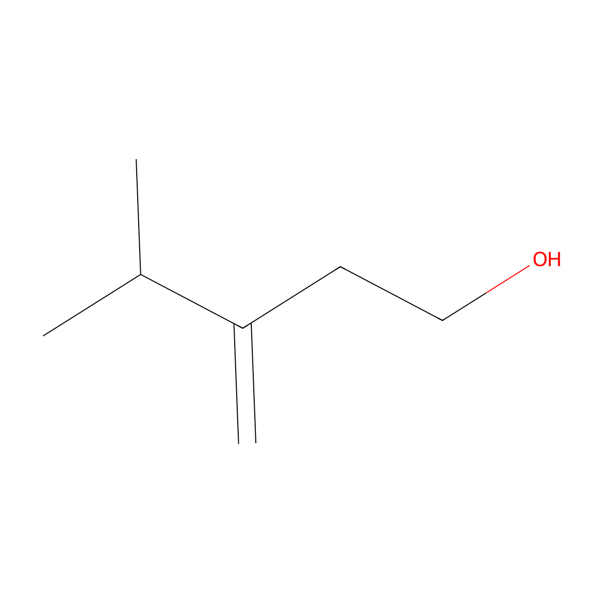 4-Methyl-3-methylidenepentan-1-ol molecular structure, CAS 76019-22-2