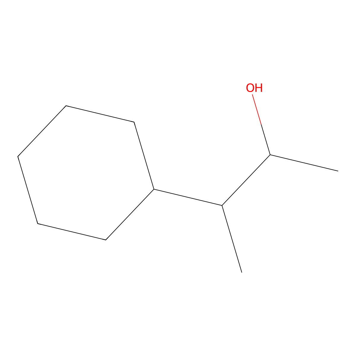 3-Cyclohexylbutan-2-ol molecular structure, CAS 76019-87-9