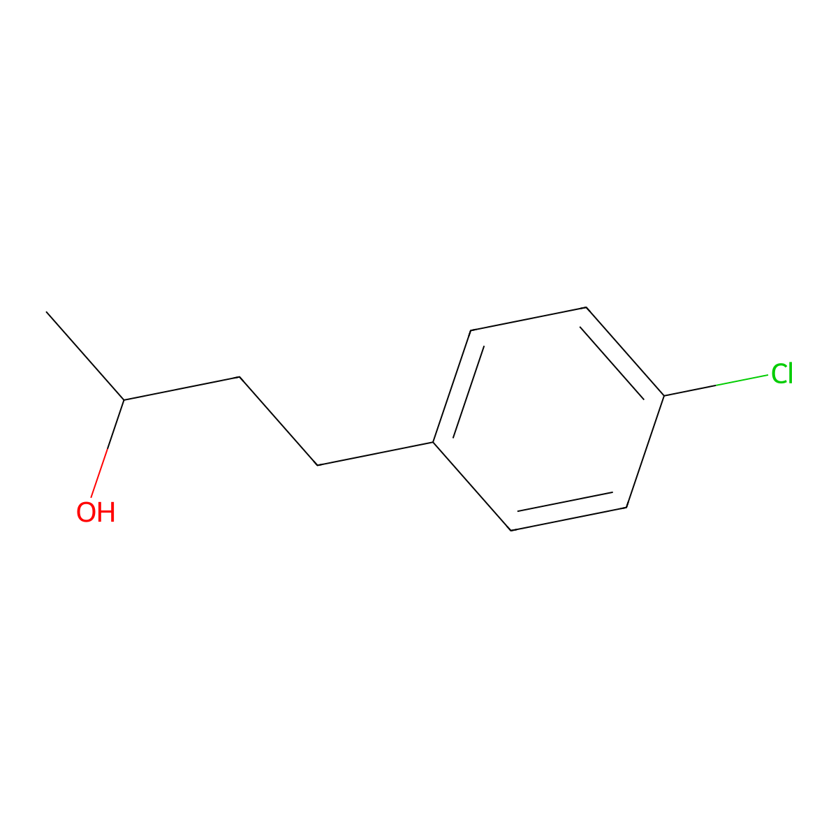 4-(4-Chlorophenyl)butan-2-ol molecular structure, CAS 76019-94-8