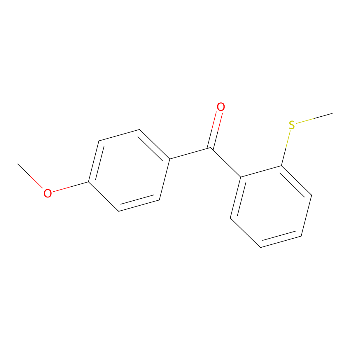 4-Methoxy-2'-thiomethylbenzophenone molecular structure, CAS 760192-84-5
