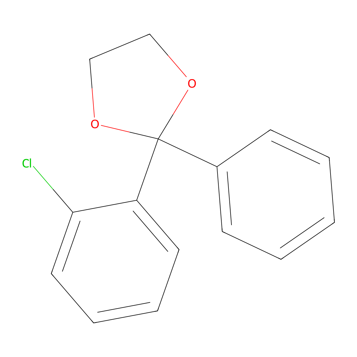 2-Chlorobenzophenone ethylene ketal molecular structure, CAS 760192-90-3