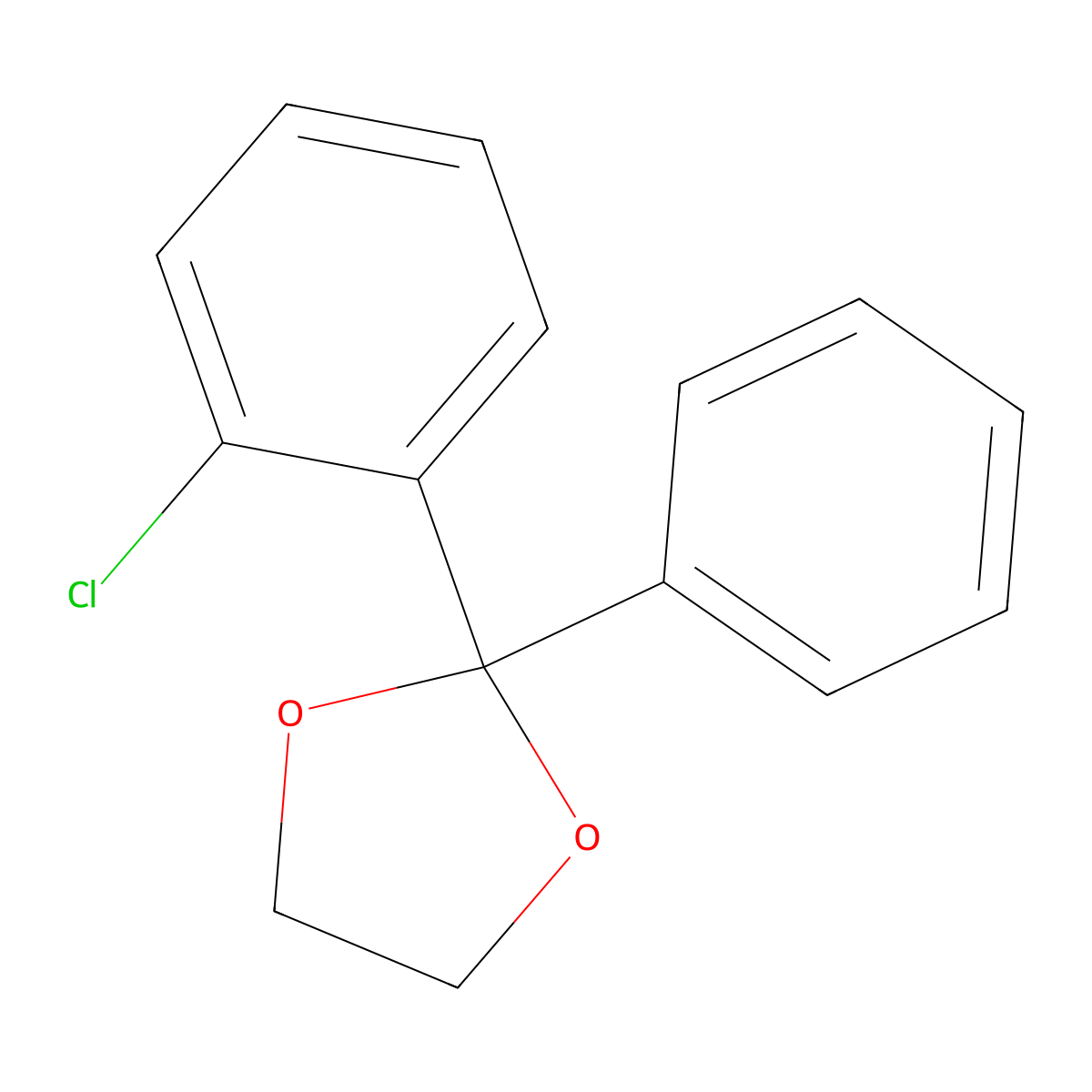2-Chlorobenzophenone ethylene ketal molecular structure, CAS 760192-90-3