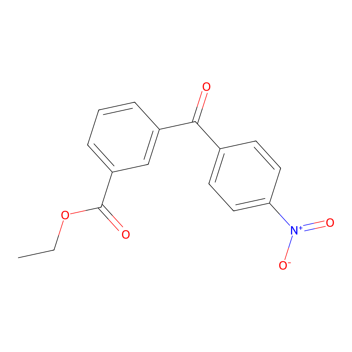 3-Ethoxycarbonyl-4'-nitrobenzophenone molecular structure, CAS 760192-94-7