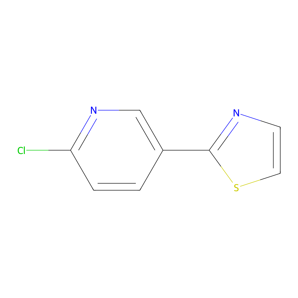 2-(6-Chloropyridin-3-yl)thiazole molecular structure, CAS 760193-03-1
