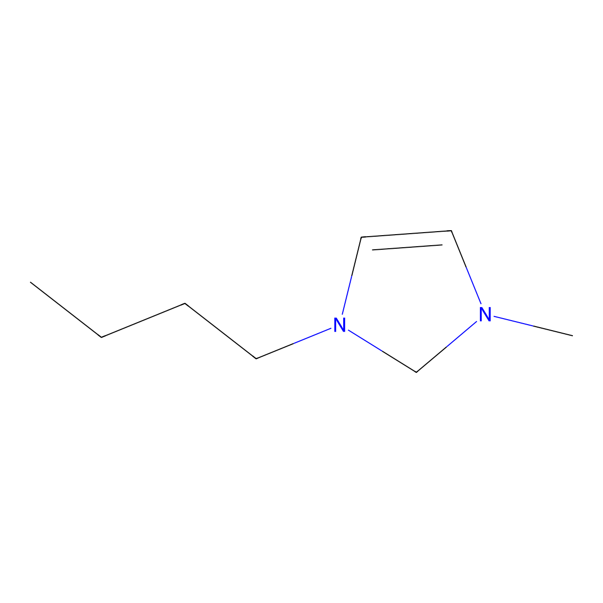 1-Butyl-3-methyl-2,3-dihydro-1H-imidazole molecular structure, CAS 760196-86-9
