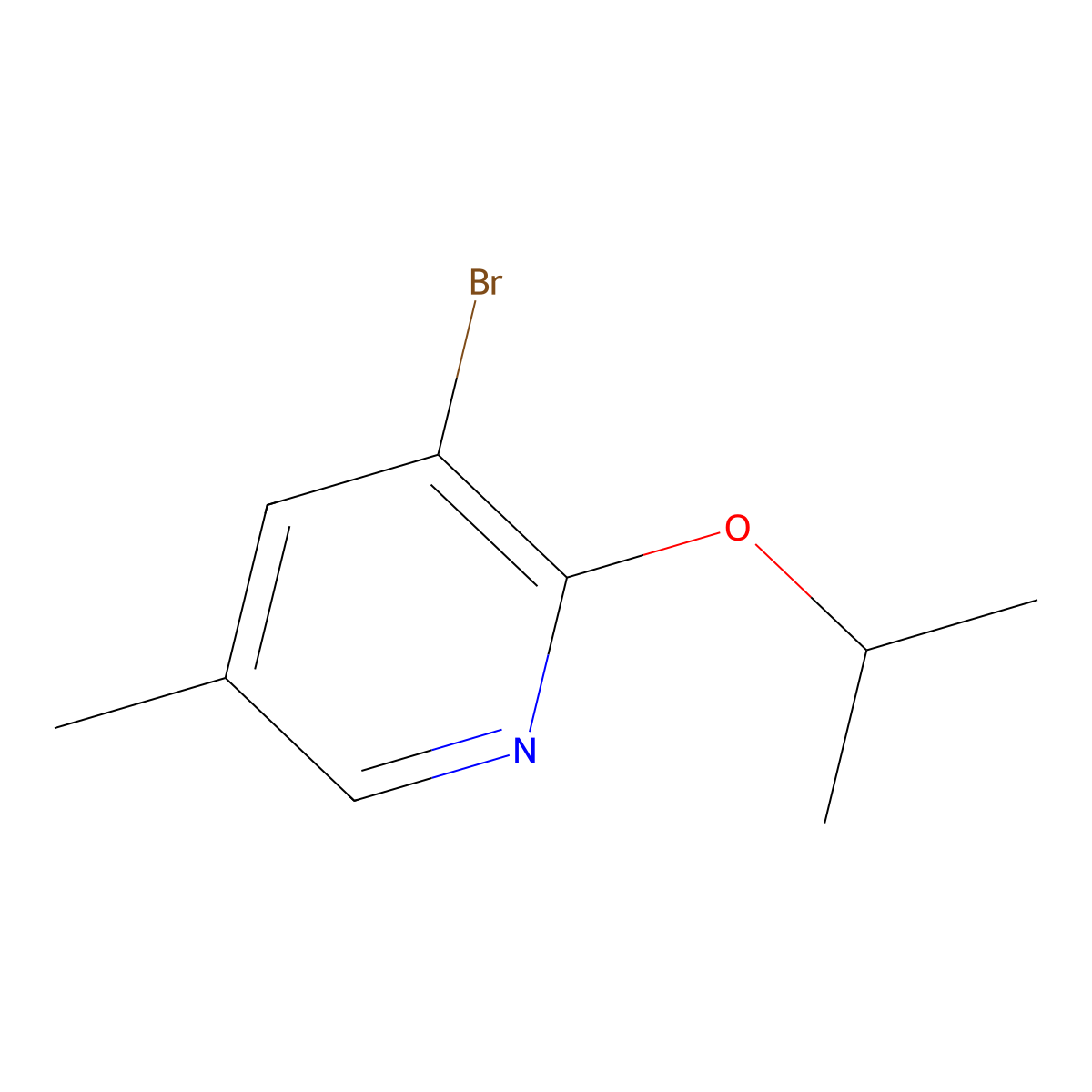 3-Bromo-2-isopropoxy-5-methylpyridine molecular structure, CAS 760207-86-1