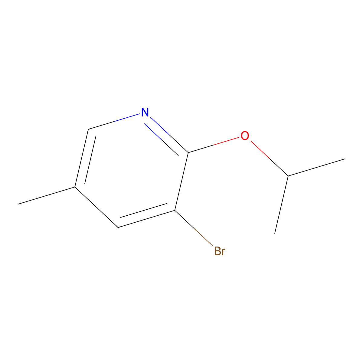 3-Bromo-2-isopropoxy-5-methylpyridine molecular structure, CAS 760207-86-1