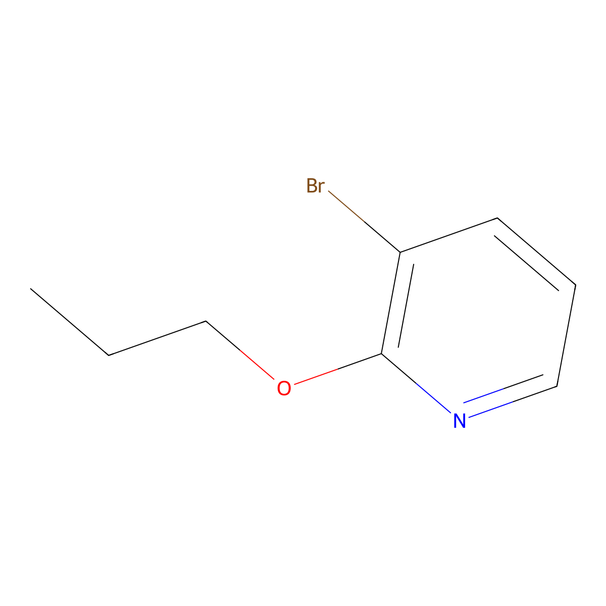 3-Bromo-2-propoxypyridine molecular structure, CAS 760207-92-9